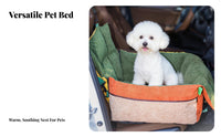 Easy Installation Dog Car Booster Seat Two-Way-Use Design Dog Booster Car Seat Sturdy Frame for Road Trips, Vehicle, Home