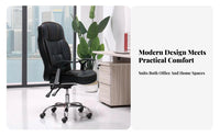 Height Adjustable Highspine Reclining Chair with Footrest 360-Degree pivot Computer Seat Ergonomic Design Office Furniture Lumbar Support for Remote Workers, Students, video game enthusiasts, Study Room