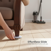 Self-Adhesive PTFE Furniture Glides for Tables and Chairs, Floor Protection Pads