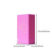 Cartoon Ballerina Dance Block Printed Surface Foam Exercise Block Heart Motifs Exercise Brick Beveled Edges