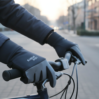 Unisex Winter Warm Cycling Gloves with Touchscreen, Non-Slip, Thickened Fleece Lining for Outdoor Activities
