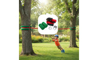 Easy Setup Zipline Pulley Set Adjustable Length Children Zipline Set Climbing Fun Backyard Cable Slide Strong Metal Parts for Children, Outdoor, Playground