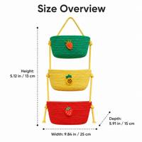 hanging storage baskets