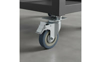 4 Pieces Top Plate Caster Wheels Wear-Resistant Top Plate Caster Smooth Rolling Industrial Lockable Casters