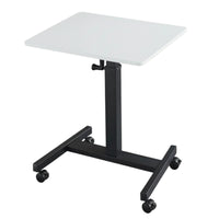 Hand Crank Standing Desk Compact Height Adjustable Desk Electric-Powered Mobile Posture-Changing-Stand Workstation for Telecommuters, Students