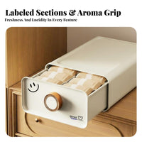 3 Pieces Underwear Compartment Box Set Compartmentalized Design for home users