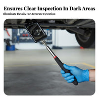Telescoping Inspection Mirror Telescopic Rod Automotive Inspection Mirror Hand Tool Sturdy Duty Anti-Rust for Mechanics
