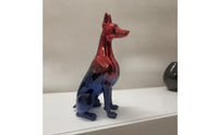 Sitting Greyhound Statue Decorative Greyhound Statue Glossy Ornament for Homeowners, Art Lovers, Entryway, Bookshelf