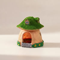 Fungi House Hideaway Freshwater-Safe Fungi House Ornament Aquarium Shelter with Moss Roof Non Textured for Shrimp