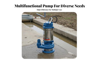 Stainless Steel Immersible Pump Full Copper Coil Engine High Height Capability Irrigation Pump Fluid Handling Equipment Quiet
