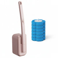 Disposable Toilet Brush with Replaceable Heads Ergonomic for Bathroom