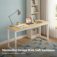 2-Tier Student Desk Wide Tabletop Storage Shelf Computer Desk Stable Structure Long Writing Table for Students, Children, Study Room, Bedroom