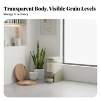 Moisture-Proof Seal Slim Rice Container Space-Saving Design Slim Rice Storage Container Single-Press Dispensing for Small Kitchens