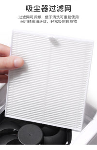 Mini Nail Dust Collector, High Power, Low Noise, White, EU Plug