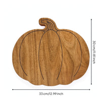 Pumpkin Serving Board Fall Pumpkin Cutting Board Rustic Tray for Hosts, Parties