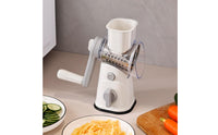 Interchangeable 3 in 1 Drum Cutter Stainless Steel Drums Rotary Cheese Grater Time Saving Hand Crank Vegetable Chopper Liberated for Meal Prep