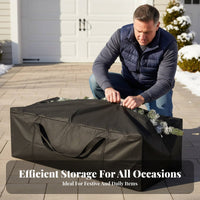 Christmas Tree Storage Bag Waterproof Holiday Decoration Storage Tote Dustproof Shielded Cover for Garage, Attic, Basement