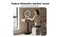 Iridescent Makeup Station Minimalist Design Dressing Table premium aesthetic Bedroom Furniture for Women, Young Adults, Small Apartment, Walk-in Closet