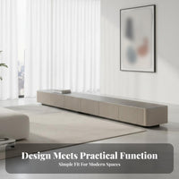 TV Console and Coffee Table Combo Modern Minimalist Design Media Console and Table Combo Sintered Stone Top Living Room Furniture for Lounge, Bedroom