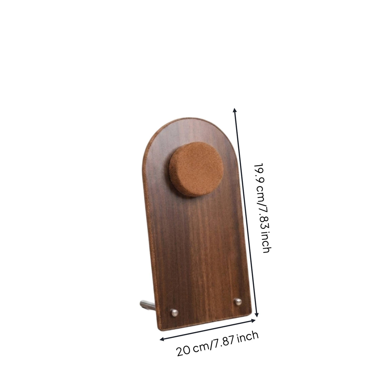 Necklace Stand with Knob Wood Necklace Display Stand Tabletop Jewelry Organizer Sturdy Easy to Install for Dresser, Vanity