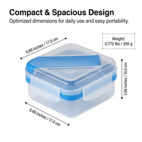 Bento Box Lunch Boxes Stackable, Lunch Box Bento Box Spoon Fork, Lunch Box Compartments Work, Box Bento Box Spoon, Lunch Box Multi Compartment