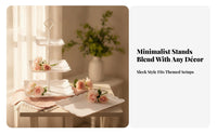 10 Pieces Lace-Like Three-Tier Square Stand Lightweight Three-Tier Round Stand Ornate Tiered Dessert Display Space-Saving Storage