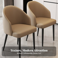 Nordic Aesthetic Upholstered Dining Armchair Modern Minimalist Upholstered Armchair Ergonomic Design Household Furniture Thick Padding for Homeowners, Restaurant Owners, Hotel Managers, Cafe, Living Room, Kitchen, Bedroom