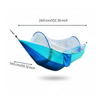 Quick Open Camping Swing Bed with Bug Net Anti-Rollover Foldable Camping Swing Bed Long-Lasting Outdoor Gear Breathable for Backyard