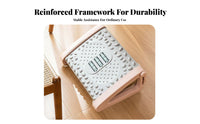 Non-Slip Surface Angled Foot assistance base adaptable Adjustable assistance base Wide Base Footrest Portable for awayice Workers, Children, Students, Under the Desk, Home, Bedroom, Bathroom