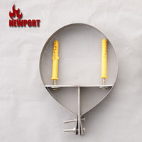 Chimney Bracket Stainless Steel Fixed Pipe Clamp for Wall-Hung Boilers, Stoves, Water Heaters, Range Hoods