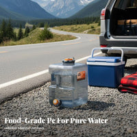 Food-Grade Material Large Water bottle with Spigot Thickened & Long-Lasting Large Capacity Water Container Leak-Proof for Campers