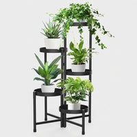 Corner Shelf Plant Stand for Multiple Pots, Multi-Tier Plant Stands Indoor Display Stand, Metal Plant Pot Stand Indoor, Foldable Iron Art Design