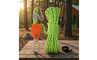 Braided Adjustable Rope Tie-down Hook-and-Loop Strap Reflective Rope Tie-down Carabiner Clips Tent Canopy Tensioner Quick Tensioning