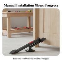 Lever Style Wooden Door Lifter Black Touch Pads Foot-Pedal Door Lifter