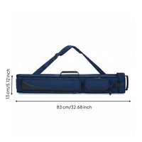 1/2 Pool Cue Case 1/2 Split Cue Bag Scratch-Resistant Billiard Carrying Bag for Tournaments