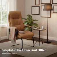 Reclining Function Cantilever Office Chair Sled Base Computer Seat Ergonomic High spine for managerials, Students, Adults, Conference Room, Working, Studying, Relaxing