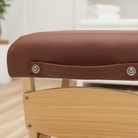 Foldable Design Folding Massage Stool High-Density Padding Portable Therapist Stool Folds Flat Beech Wood Massage Seat Compact for Beauticians, Physiotherapists, Beauty Salon, Spa, Mobile Treatment