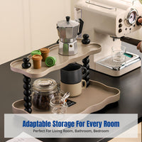 Vintage Double-Tier Desktop Storage Rack, Organizer for Living Room, Bathroom, Bedroom, Makeup, Skincare, Mug Holder