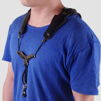 Adjustable Sax Harness Strap Metal Hardware Twin Shoulder Sax Strap