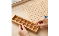 Hundred Board Educational Number Board Numbered Counting Toy with Storage Box for Homeschoolers, Teachers, Homeschool