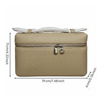 Light Luxury Box Handbag Pebble Grain Texture Hard Shell Crossbody Bag Silver Buckle Structured Shape Easy to Clean for Women, Daily Outing, Shopping, Travel