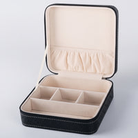Zippered 3-Slot Glasses Box Leather Glasses Storage Box Compact Sunglasses Storage Case Structured for Travelers