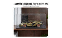 Acrylic Display Case Dust-Resistant Transparent Showcase Car Showcase Scratch-Resistant Transparent Showcase Model Enclosure for Collectors