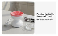 Deep & Gentle Clean Electric Makeup Brush Cleaner Ultrasoft Silic Single Textures Automatic Brush Washing Machine Saves Time and Effort