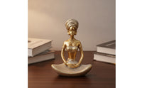 Gold Meditation Figurines
