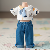 20cm Cotton Doll Clothes Set Plush Doll Outfits Dress Sweatshirt Jumpsuit