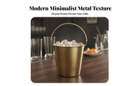 Stainless Steel Snack Pail Easy to Clean Potato Sticks Serving Pail Potato Sticks Holder Long-Lasting Metal Food Pail With