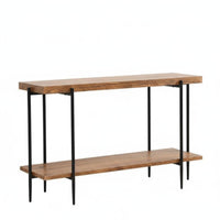 Countrydesign design Narrow Console Table Space-Saving dual-level Narrow Table Multi-Functional Hallway Furniture Slim silhouette for Guesthouse Owners, Homeowners, Decorators, Entryway, Living Room, Behind Couch, Bedroom