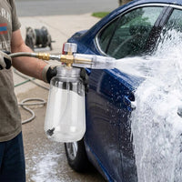 Car Cleaning Foam Sprayer for Professional Wash, Heavy Duty Detailing Foam Lance with 1L Bottle, Transparent 1L Capacity PA Material Design