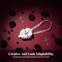 Dark Romantic Lace ocular ocularpatch Soft and Breathable lace-like Cross ocularpatch Retro Look
